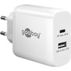 Įkroviklis Goobay Podwójna szybka kroviklis USB-C PD (65 W) balta