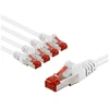 Goobay CAT 6 kryžminis kabelis, S/FTP (PiMF), 2 m, balta, rinkinys 5 - Kabelio ilgis 2 m (RB66643)