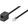 Goobay 68264, 6 m, RJ12 M, RJ12 FM, Juodas, Vyrams, Moterims
