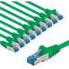 Goobay CAT 6A kabelis krosowy, S/FTP (PiMF), 5 m, žalia, komplektas 10 - Długość kabla 5 m