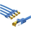 Goobay RJ45 kabelis krosowy CAT 6A S/FTP (PiMF), 500 MHz, su CAT 7 kable surowym, 5 m, mėlyna, komplektas 5 - Długość kabla 5 m (RB69393)
