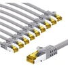 Goobay 69521, 5 m, Cat7, S/FTP (S-STP), RJ-45, RJ-45, Pilka
