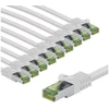 Goobay Kryžminis kabelis CAT 8.1 su GHMT sertifikatu, S/FTP (PiMF), 2 m, balta, rinkinys 10 - Kabelio ilgis 2 m