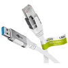 Kabelis USB Goobay USB-A - RJ-45 5 m Baltas (RB74161)