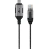 Goobay 74408, USB 3.1 A tipo, RJ45, 15 m, Juoda, Sidabras