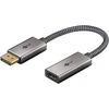 Goobay „DisplayPort™“ / „HDMI™“ adapterio laidas, padengtas auksu