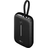 Powerbank Goobay 76251 su integruotu USB-C kabeliu 10000 mAh Juodas