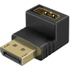 Goobay 77129, DisplayPort, DisplayPort, Vyriškas, Moteriškas, Tiesus, Viršutinis
