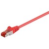 „Goobay CAT 6“ jungties kabelis, S/FTP (PiMF), raudonas – laido ilgis 0,15 m