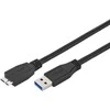 USB kabelis Goobay USB-A - mikroUSB 1,8 m juodasis (95026)