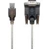 Goobay USB nuoseklusis RS232 keitiklis, skaidrus 1,5 m, USB 2.0 jungtis (A tipas) > D-SUB/RS-232 jungtis (9 kontaktų)