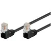 Goobay CAT 5e Jungiamasis laidas 1x 90 kampu, U/UTP, juodas - Laido ilgis 1 m