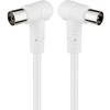 Goobay antenos laidas su kampinėmis jungtimis, 3,5 m, baltas