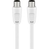 Goobay antenos kabelis 2,5 m baltas (68147)