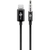 Goobay Apple Lightning garso jungties kabelis (3,5 mm), 1 m, juodas, 1 m, Lightning, 3,5 mm, vyriškas, vyriškas, juodas