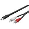 „Goobay“ garso adapterio laidas AUX [3,5 mm lizdas su stereofoninio „Cinch“ kištuku, 15 m]