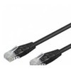 Goobay CAT 5e jungiamasis kabelis, U/UTP, juodas, 0,25 m - CCA vario mišinys