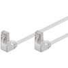 Goobay LAN patchcord kabelis CAT 5E F/UTP 2x90 Baltas 0,5 m