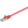 Goobay CAT 5e pataisymo kabelis, F/UTP, raudonas, 3 m, Cat5e, F/UTP (FTP), RJ-45, RJ-45, raudonas