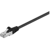 Goobay Kabelis krosowy patchcord F/UTP kat. 5e CCA juoda 0,5m (68654)