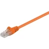 Goobay CAT 5e tinklo kabelis, U/UTP, oranžinis, 1 m – CCA vario mišinys