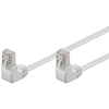 Goobay LAN Patchcord Kabelis CAT 5E F/UTP 2x90 Baltas 3m