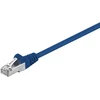 Goobay CAT 5e tinklo kabelis, F/UTP, mėlynas, 1 m - be fiksatoriaus apsaugos, CCA