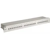 Goobay CAT 6 19 colių (48,3 cm) pataisų skydas, 24 prievadų (1 U), RJ-45, Cat6, 22/26, pilkas, montuojamas stove, 1U