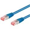 Goobay Wentronic goobay - Patch- Kabelis - RJ- 45 (M) iki RJ- 45 (M) - 25cm - SFTP, PiMF - CAT 6 - be halogenų, formos, be Haken - mėlynas (93211)