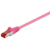 Goobay jungiamasis kabelis RJ-45, Cat 6, S/FTP (PiMF), rožinė, 7,5 m (93443)