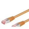 Goobay CAT 6 jungties kabelis, S/FTP (PiMF), oranžinis – laido ilgis 20 m