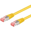 Goobay CAT 6 jungiamasis kabelis, S/FTP (PiMF), Geltonas - Kabelio ilgis 0,25 m