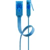 Goobay CAT 6A plokščias tinklo kabelis U/UTP, mėlynas, 1 m, Cat6a, U/UTP (UTP), RJ-45, RJ-45, mėlynas