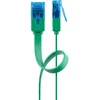 Goobay CAT 6A Flat Komutacinis kabelis U/UTP, žalias, 0.5 m, Cat6a, U/UTP (UTP), RJ-45, RJ-45, Žalias