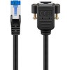 Goobay CAT 6A ilgintuvas S/FTP (PiMF), juodas - Laido ilgis 1 m