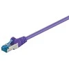Goobay CAT 6A tinklo kabelis, S/FTP (PiMF), 0,25 m, violetinis, 0,25 m, Cat6a, S/FTP (S-STP), RJ-45, RJ-45, violetinis