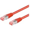 Goobay Kabelis LAN Patchcord CAT 6A S/FTP Raudona 1m