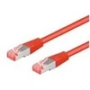 Goobay Kabelis LAN Patchcord CAT 6A S/FTP Raudona 2m
