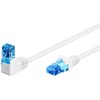 Goobay GOOBAY Patchcord U / UTP Kat. 6A Stulpai / Kampas 90 Baltas 10m