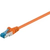 Goobay CAT 6A jungiamasis kabelis, S/FTP (PiMF), oranžinis – kabelio ilgis 0,5 m