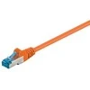 Goobay CAT 6A jungiamasis kabelis, S/FTP (PiMF), oranžinis – kabelio ilgis 0,5 m