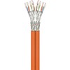 Goobay CAT 7A dvigubas tinklo kabelis, S/FTP (PiMF), oranžinis, 100m, 100 m, Cat7a, S/FTP (S-STP), oranžinis
