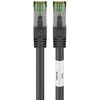 Goobay CAT 8.1 tinklo laidas, S/FTP (PiMF), juodas, 2 m, 2 m, Cat8.1, S/FTP (S-STP), RJ-45, RJ-45, juodas