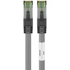 Goobay CAT 8.1 tinklo kabelis, S/FTP (PiMF), pilkas, 0.25m, 0.25 m, Cat8.1, S/FTP (S-STP), RJ-45, RJ-45, pilkas