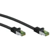 Goobay CAT 8.1 S/FTP jungiamasis laidas, AWG 26, juodas, 5 m, 5 m, Cat8.1, S/FTP (S-STP), RJ-45, RJ-45, juodas