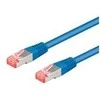 Goobay CAT 6A S/FTP LAN Patchcord laidas, mėlynas, 0,5 m