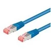 Goobay CAT 6A S/FTP LAN Patchcord laidas, mėlynas, 1 m