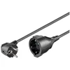 Goobay 94700 maitinimo ilgintuvas CEE 7/7 į CEE 7/3, 2 m, 90°, juodas