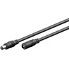 Goobay DC maitinimo kabelio ilgiklis 1.5m 5.5×2.5mm juodas 2×0.5 mm² max 24VDC 140W