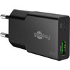 Goobay Dvigubas USB-C PD GaN plonas greitasis įkroviklis (25 W)